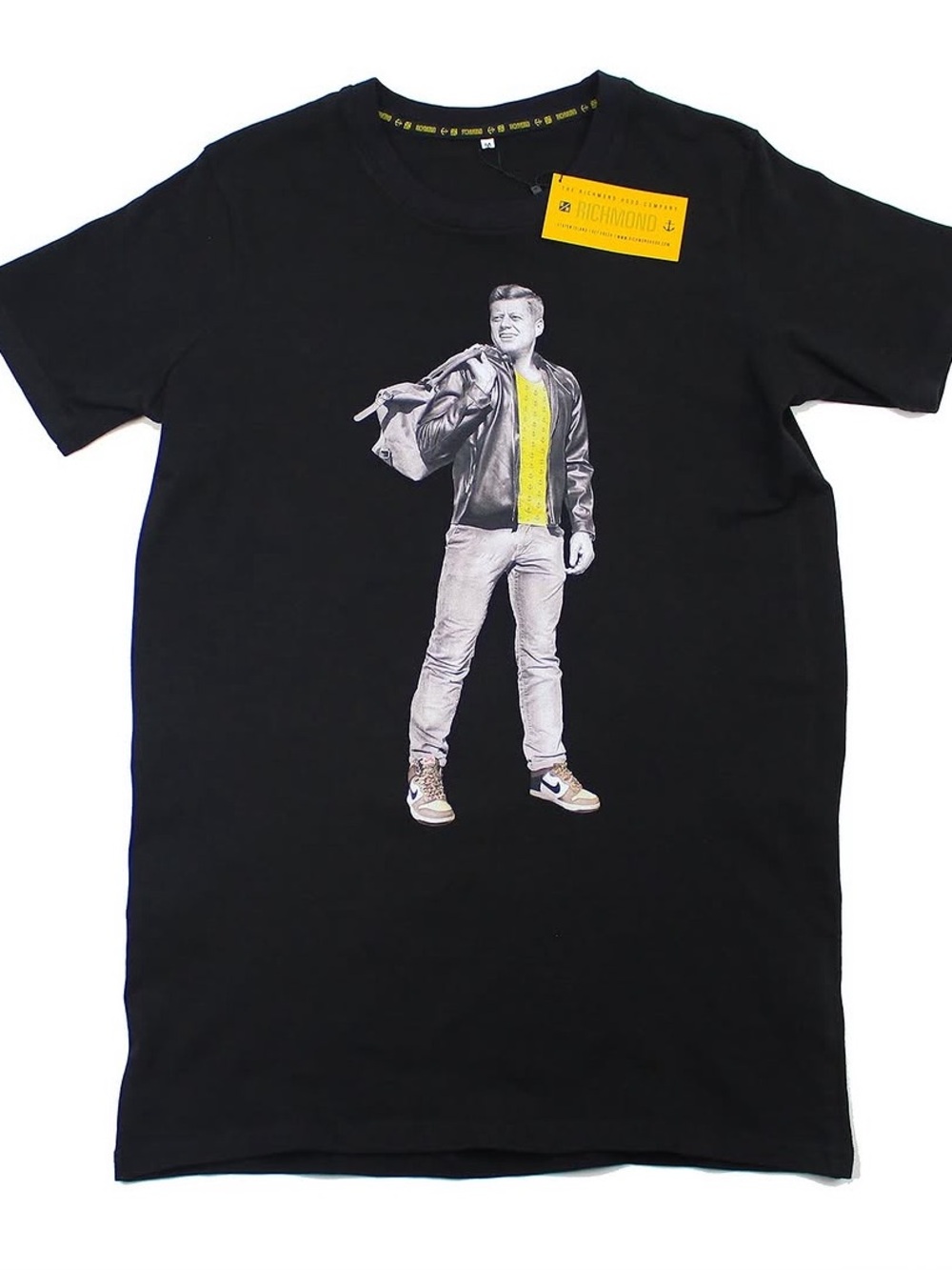 Black Graphic Men’s Crewneck T-Shirt